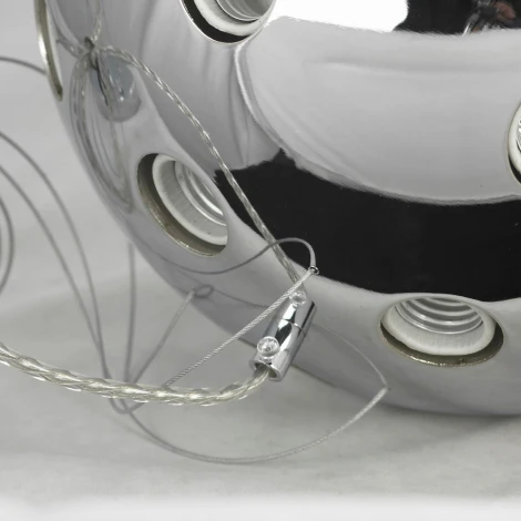 Подвесная люстра Lussole Haines LSP-8406 (220V, на тросе, шар, шарики, IP21)