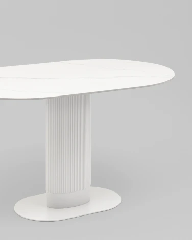 Стол обеденный Stool Group Mystery 130х80 см белый керамика арт.УТ000040809