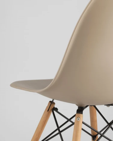 Стул Stool Group Eames DSW бежевый x4 УТ000005356