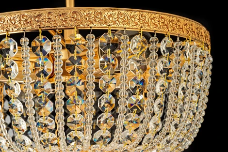 Потолочная люстра буше Arti Lampadari Favola E 1.3.30.502 G (220V, хрусталь)