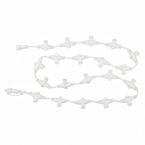 Провод-шина для гирлянд серии F90PRO 2м. 20 Т-коннекторов, шаг 10см статика/мерцание IP67 белый Uniel UCX-F90 T20/2M/WH