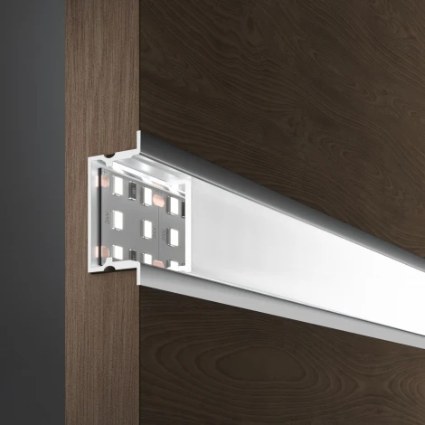 Встраиваемый алюминиевый профиль для LED ленты (под ленту до 18,5mm) Elektrostandard LL-2-ALP019