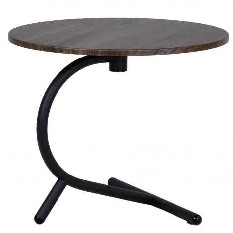 Стол журнальный Дуэт 14 дуб маррон/черный Mebelik 009430