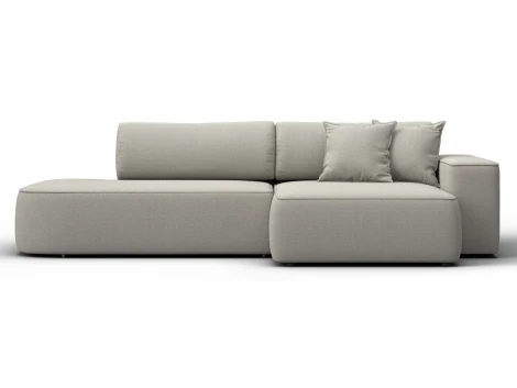 Диван угловой Лига-065 БП угол правый (ДСП,Рогожка/Бежевый) Лига Диванов 134783