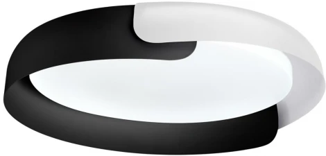 Потолочный светильник круглый Sonex Antares 7706/60L металл/пластик/белый/черный LED 60Вт 3000-6000K D580 IP20 пульт ДУ (220V, круглые)