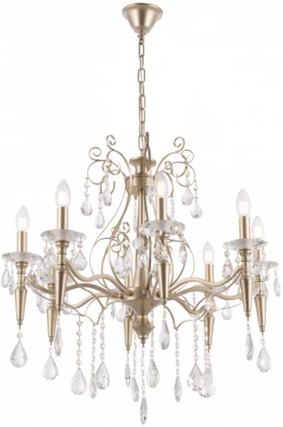 Подвесная люстра Arte Milano AM347710 347710/8 CG (220V, подвески, на цепи, подсвечник, свеча)