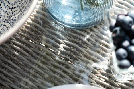 "Айриш" обеденная группа плетеная на 4 персоны, цвет бежевый 4SIS арт.УТ-00002199