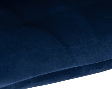 Стул барный DOBRIN TAILOR WHITE (синий велюр (MJ9-117))