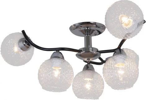 Потолочная люстра на штанге Reluce 07624-0.3-06 CR+BK (220V)