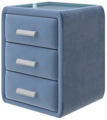 PROxSON Тумба Soft Mebel (Ткань: Велюр Shaggy Ocean) 51x48