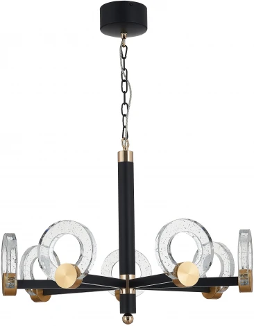 Подвесная люстра Simple Story 1086 1086-LED28PL (220V, хрусталь, на цепи, кольцо)