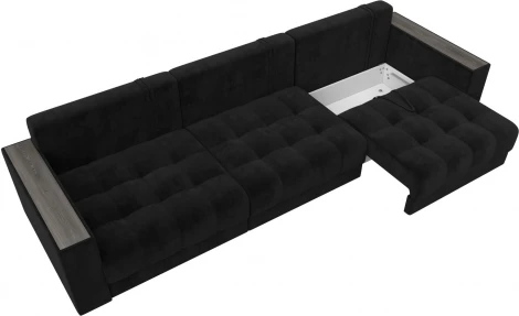 Диван прямой с декором Лига-049 НПБ Лонг Лига Диванов (Велюр) арт.128426