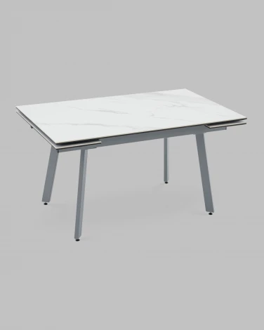 Стол Stool Group Тайл 140-200/85/75 Стол Stool Groupешница Snow white подСтол Stool Groupье металл серый УТ000041936