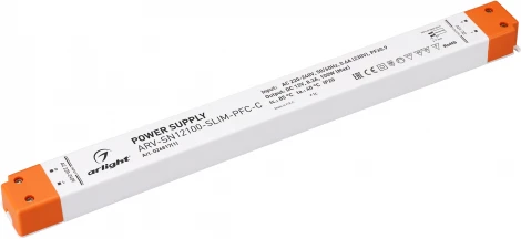 Блок питания ARV-SN12100-SLIM-PFC-C (12V, 8.3A, 100W) (Arlight, IP20 Пластик, 3 года) 026817(1)