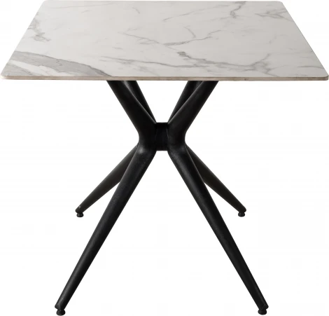 Стол обеденный JET CERAMIC квадратный 80*80 (Термопластичный полимер, Черный)