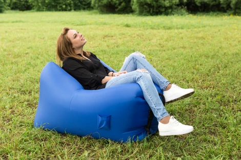 Надувное кресло Dreambag AirPuf Синее 5801000