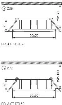 Встраиваемый точечный светильник Kanlux FIRLA 8664 (12V)