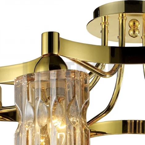 Потолочная люстра N-Light 919 919-08-33G gold + shampagne