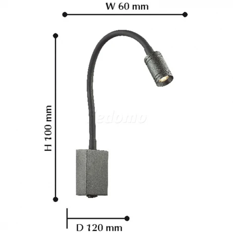 Бра на гибкой ножке для чтения Favourite Murum 1957-1W (LED, 220V, выключатель)