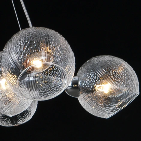 Подвесная люстра ILLUMICO IL0728-9PSQ-24 CR ARIES (220V, на тросе)