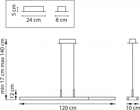 Подвесной светильник светодиодный Lightstar Lodi 723527 (220V, на проводе)
