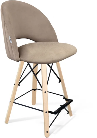 Стул полубарный SHT-ST34-1/S80-1 латте/прозрачный лак/чёрный от фабрики Sheffilton