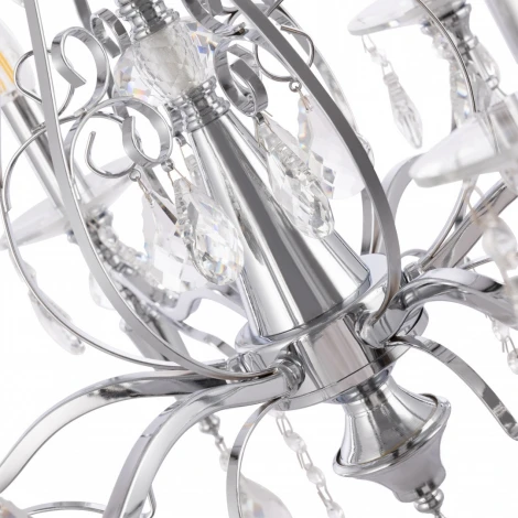 Подвесная люстра Arte Milano AM347710 347710/6 CR (220V, подвески, на цепи, подсвечник, свеча)