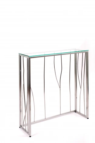 Консольный стол AllConsoles 1024-CS clear серебряный