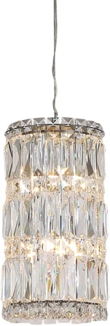 Подвесной светильник Newport 8450 8456/S chrome (220V, хрусталь, на тросе)