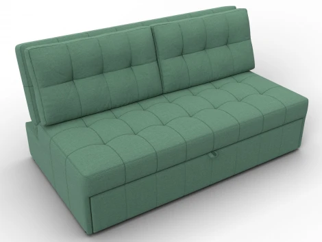 Диван прямой Лига-107 (160) (ЛДСП,Брус,Фанера,Рогожка/Зеленый) Лига Диванов 134916