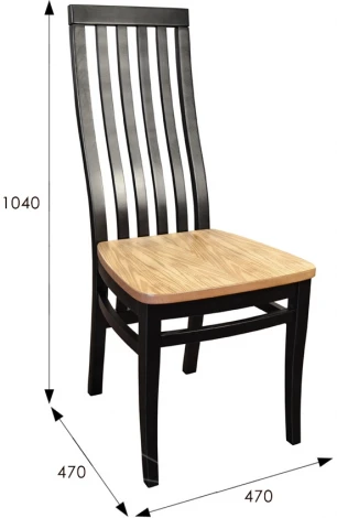 Стул Мариус М 50 дуб/черный от фабрики Mebelik