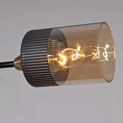 Подвесная люстра на штанге Reluce 48460-0.3-08 BK+COPPER