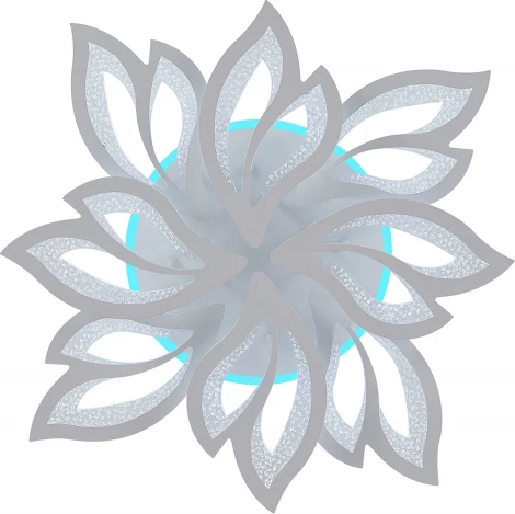 Потолочная люстра Natali Kovaltseva Sand LED LAMPS 81336 160W, белый, LED с RGB подсветкой (220V, пульт управления, управление смартфоном, цветы)