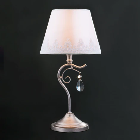 Интерьерная настольная лампа Eurosvet Incanto 01022/1 серебро (220V, выключатель)