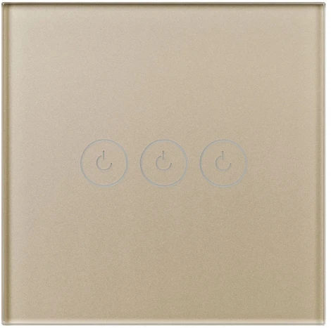 Выключатель сенсорный SWT-OMALI-S03-ZB-GD (250V, 10A, Zigbee) (Arlight, Стекло) 050048