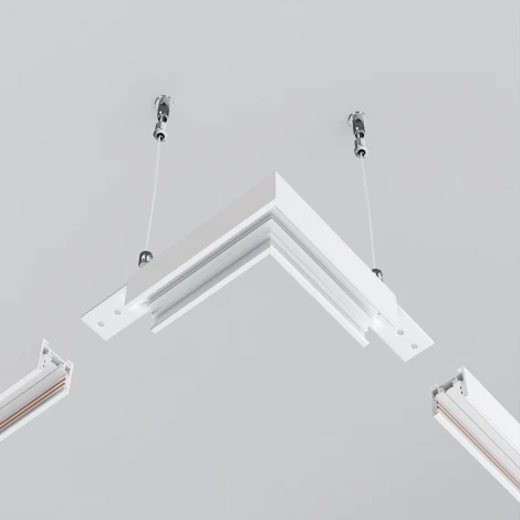 Коннектор угловой Exility накладной низкопрофильный Maytoni Accessories for tracks Exility TRAM034CL-41W