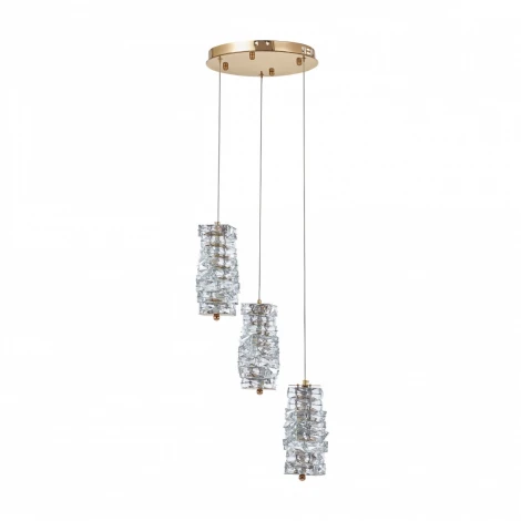 Подвесной светильник Arte Milano Venezia 319011/D300/3 GD (регулировка яркости, LED, 220V, хрусталь, пульт управления, на проводе)