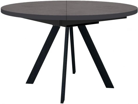 Стол DikLine RD120 хромикс бронза, опоры черные