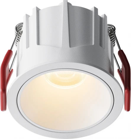 Встраиваемый светильник Maytoni Alfa LED DL043-01-10W2.7K-RD-W (220V, круглые)