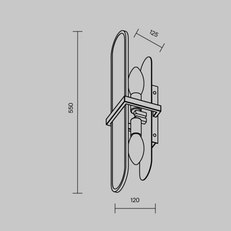 Настенный светильник Maytoni Marmo MOD099WL-02G (220V)
