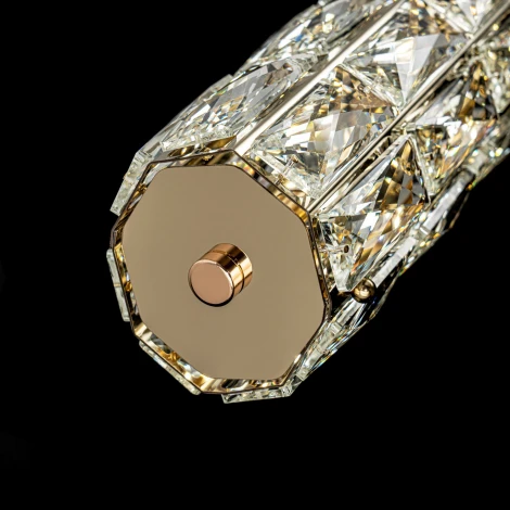 Подвесной светильник светодиодный хрустальный Modelux ML.340.1000 GD