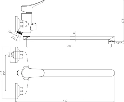 Смеситель Olive'S Arriba 09221AR универсальный