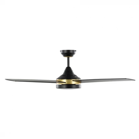 Потолочная люстра с вентилятором Eglo Trinidad 35118 сталь, акрил, черный, латунный, молочный