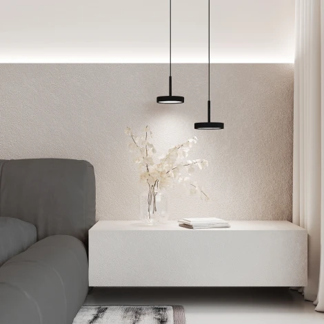 Подвесной светильник Elektrostandard Plate 50260 LED 14W 4000K черный (220V, на проводе)