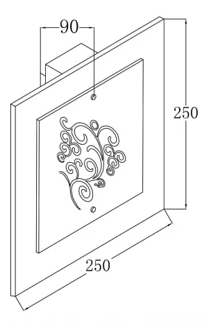 Настенно-потолочный светильник Maytoni Geometry 3 CL811-01-R
