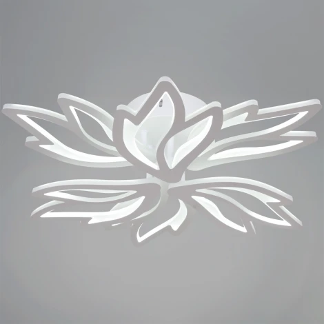 Потолочная люстра светодиодная на штанге с регулировкой цветовой температуры, яркости и ночным режимом Reluce 09862-0.3-3+3 WH