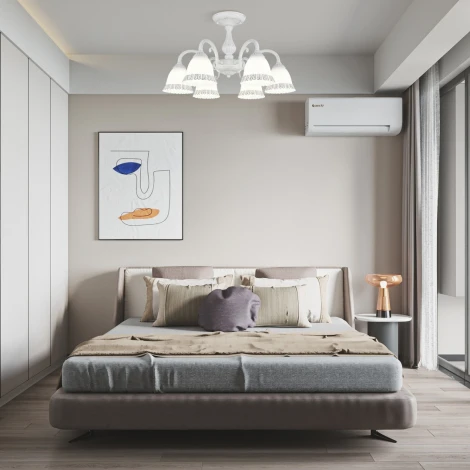 Потолочная люстра на штанге Arte Milano AM347410 347410/6 WT+SL (220V)