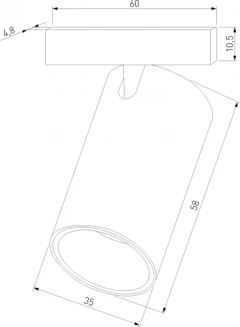 Трековый светильник магнитный Elektrostandard Mini Magnetic 85158/01 5W 3000K (черный) (LED, 24V, круглые)