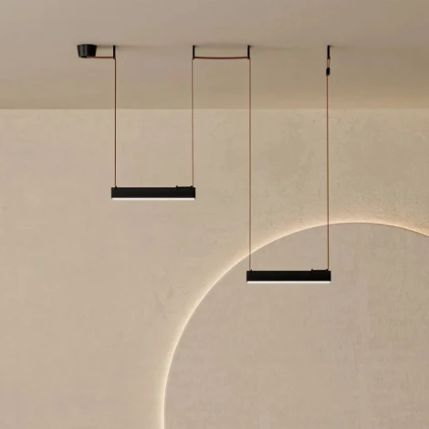 Комплект ременной трековой системы Belty, светодиодные, с пультом управления, с регулировкой цветовой температуры 48V 12W Denkirs Belty SET DK55SET23-01-BR