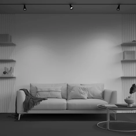 Трековый светильник Virar Unity GU10 10Вт (однофазный) Maytoni Technical TR022-1-GU10-B (220V, круглые)